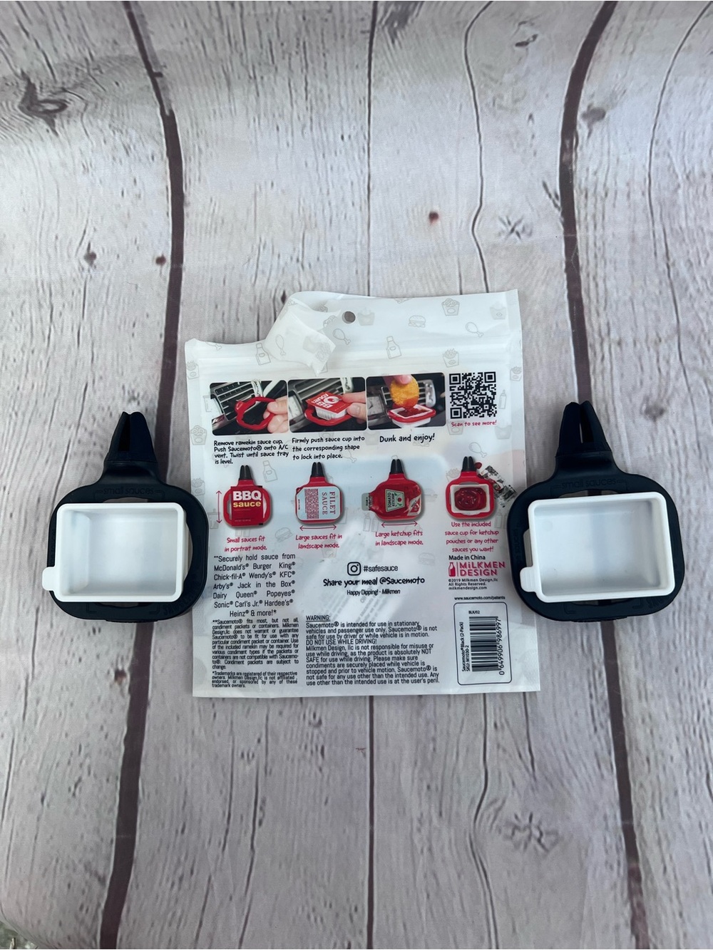 Saucemoto Dip Clip (An in-car sauce holder for ketchup/dipping sauces) 2 pack - Picture 10 of 14